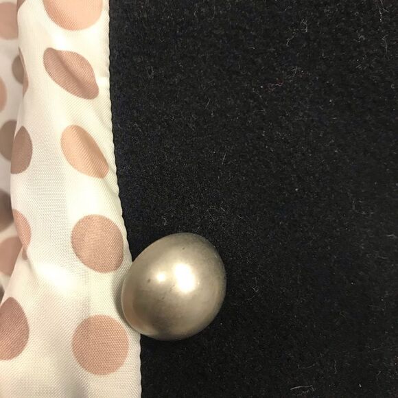 👠Black Rivet wool black pea  coat. Size 10 - Picture 5 of 8